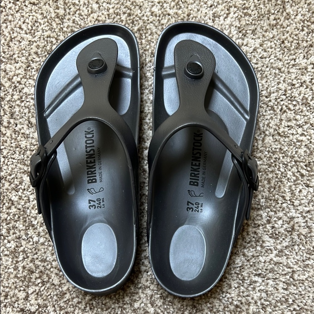 NWOT Birkenstock Dark Gray Sandals